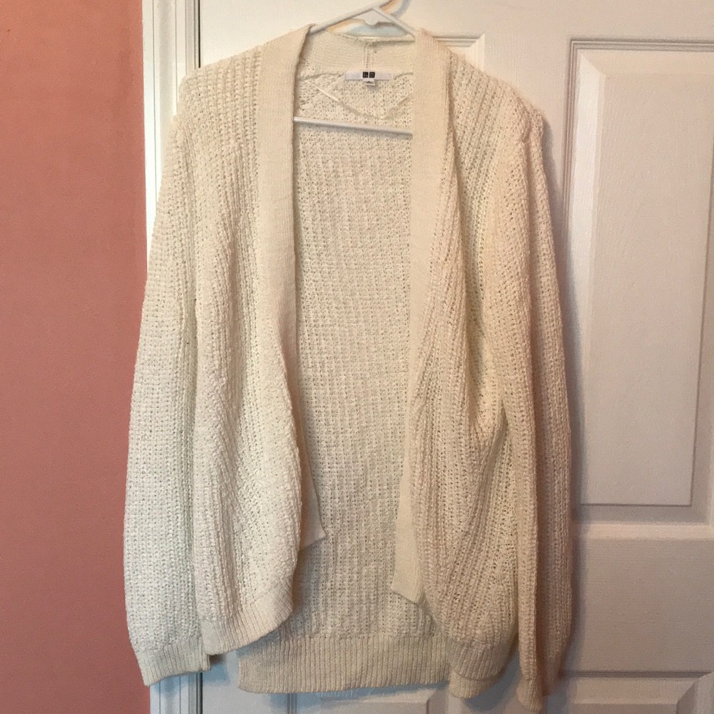 Uniqlo White Cardigan